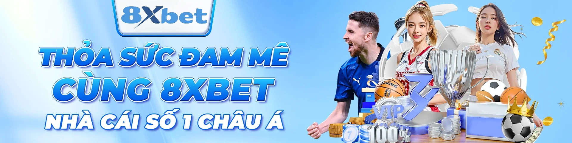 Không gian thể thao trực tuyến tiếng Việt tại 8Xbet